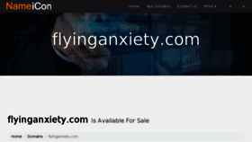 What Flyinganxiety.com website looked like in 2017 (6 years ago)