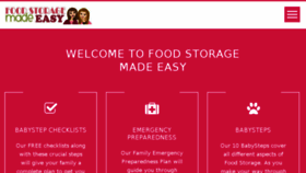 What Foodstoragemadeeasy.com website looked like in 2017 (6 years ago)