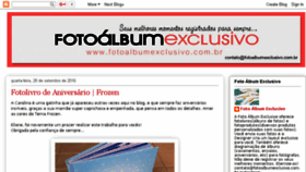 What Fotoalbumexclusivo.com.br website looked like in 2017 (6 years ago)