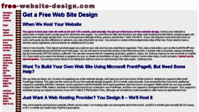 What Free-website-design.com website looked like in 2017 (6 years ago)