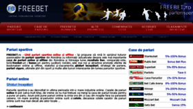 What Freebet.ro website looked like in 2017 (6 years ago)