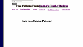 What Freepatternsdonnascrochetdesigns.com website looked like in 2017 (6 years ago)