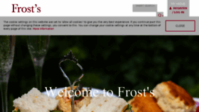 What Frosts.co.uk website looked like in 2017 (6 years ago)