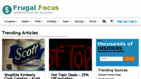 What Frugalfocus.com website looked like in 2017 (6 years ago)