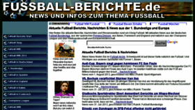 What Fussball-berichte.de website looked like in 2017 (6 years ago)