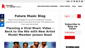What Futureofmusicbook.com website looked like in 2017 (6 years ago)