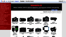 What Fotomiete.ch website looked like in 2017 (6 years ago)