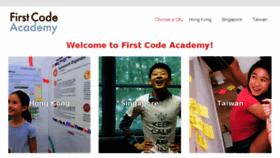 What Firstcodeacademy.com website looked like in 2017 (6 years ago)