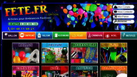 What Fete.fr website looked like in 2017 (8 years ago)