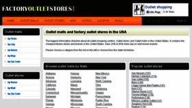 What Factoryoutletstores.info website looked like in 2017 (6 years ago)
