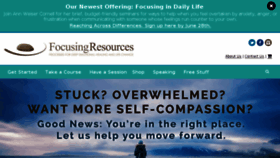 What Focusingresources.com website looked like in 2017 (6 years ago)