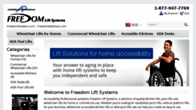 What Freedomliftsystems.com website looked like in 2017 (6 years ago)