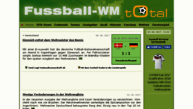 What Fussball-wm-total.de website looked like in 2017 (6 years ago)