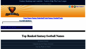 What Fantasyfootballnames.com website looked like in 2017 (6 years ago)
