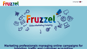 What Fruzzel.com website looked like in 2017 (6 years ago)