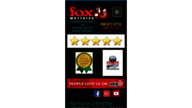 What Foxmattress.com website looked like in 2017 (6 years ago)