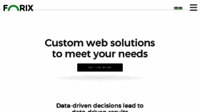What Forixsolutions.com website looked like in 2017 (6 years ago)