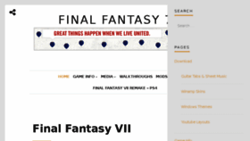 What Finalfantasy7pc.com website looked like in 2017 (6 years ago)