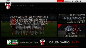 What Fcprovercelli.it website looked like in 2017 (6 years ago)