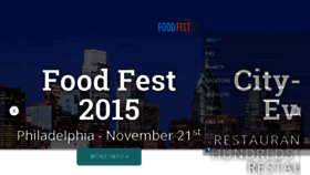 What Foodfest.org website looked like in 2017 (6 years ago)