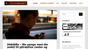 What Finansbladet.dk website looked like in 2017 (6 years ago)