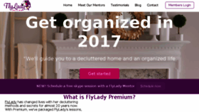 What Flyladypremium.com website looked like in 2017 (6 years ago)
