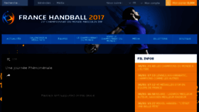 What Francehandball2017.com website looked like in 2017 (6 years ago)