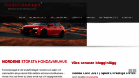 What Fordonsbolaget.se website looked like in 2017 (6 years ago)