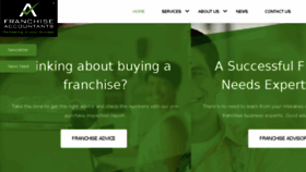 What Franchiseaccountants.co.nz website looked like in 2017 (6 years ago)