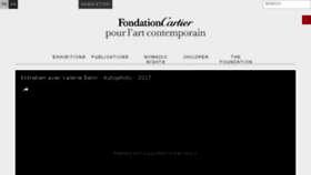 What Fondation.cartier.com website looked like in 2017 (6 years ago)