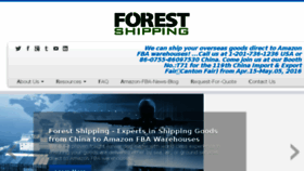 What Forestshipping.com website looked like in 2017 (6 years ago)