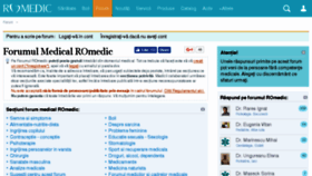 What Forum.romedic.ro website looked like in 2017 (6 years ago)