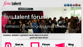 What Femtalent.cat website looked like in 2017 (6 years ago)