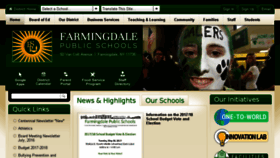 What Farmingdaleschools.net website looked like in 2017 (6 years ago)