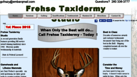 What Frehsetaxidermy.com website looked like in 2017 (7 years ago)
