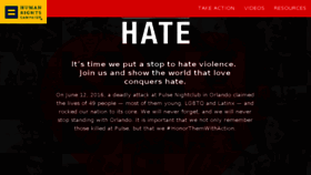 What Fighthatenow.org website looked like in 2017 (6 years ago)
