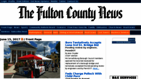 What Fultoncountynews.com website looked like in 2017 (6 years ago)