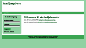 What Familjenpalo.se website looked like in 2017 (6 years ago)