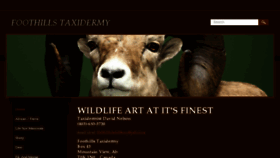 What Foothillstaxidermy.ca website looked like in 2017 (8 years ago)