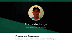 What Frankdejonge.nl website looked like in 2017 (6 years ago)