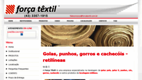 What Forcatextil.com.br website looked like in 2017 (6 years ago)