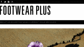 What Footwearplusmagazine.com website looked like in 2017 (8 years ago)