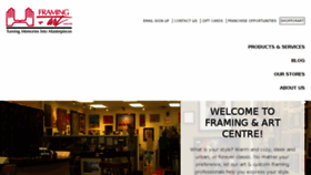 What Framingandartcentre.com website looked like in 2017 (6 years ago)