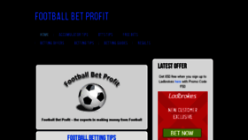 What Footballbetprofit.com website looked like in 2017 (6 years ago)