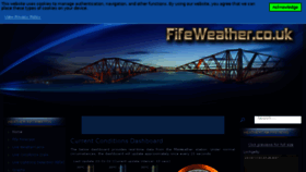 What Fifeweather.co.uk website looked like in 2017 (6 years ago)