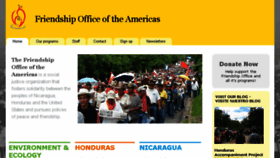 What Friendshipamericas.org website looked like in 2017 (6 years ago)