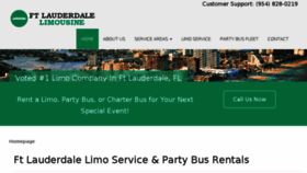 What Ftlauderdalelimo.com website looked like in 2017 (6 years ago)