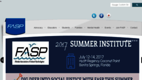 What Fasp.org website looked like in 2017 (6 years ago)