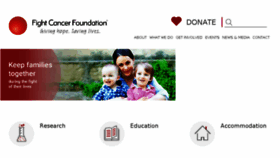 What Fightcancer.org.au website looked like in 2017 (6 years ago)