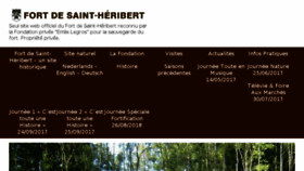 What Fortsaintheribert.be website looked like in 2017 (6 years ago)